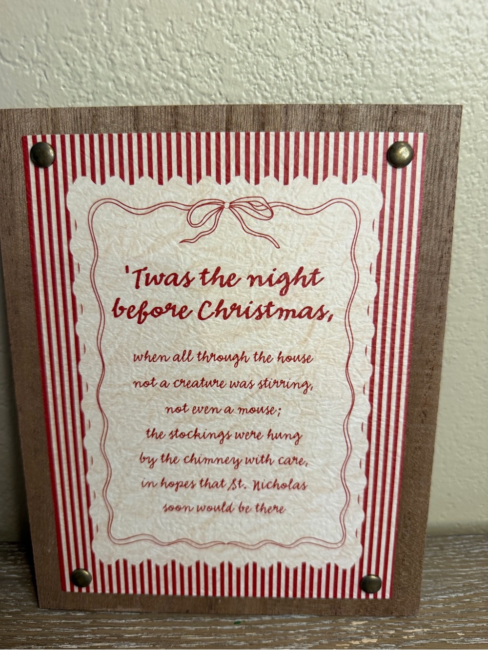 NEW Target Bullseye Playground  “Twas the Night Before Christmas” Wall Decor